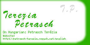 terezia petrasch business card